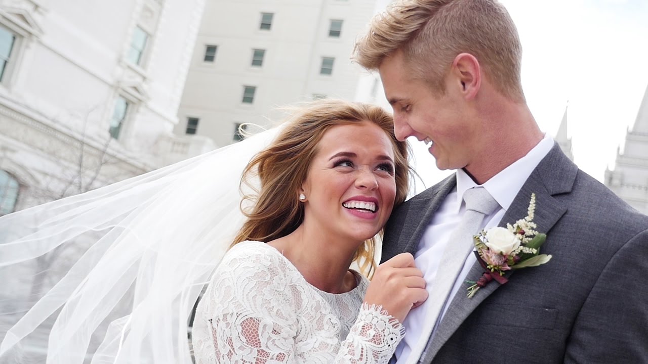 Salt Lake Temple Wedding | Eric + Tatiana