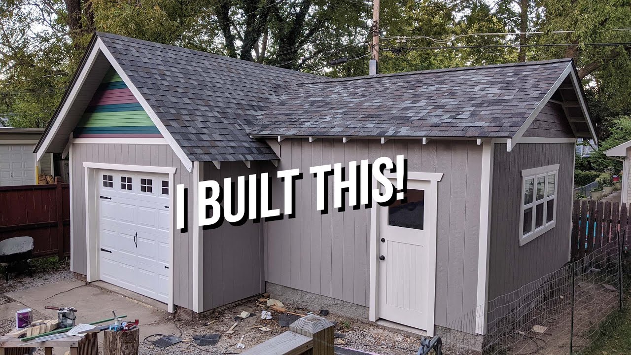 Building my Own Garage/Shed Workshop Addition! TIMELAPSE