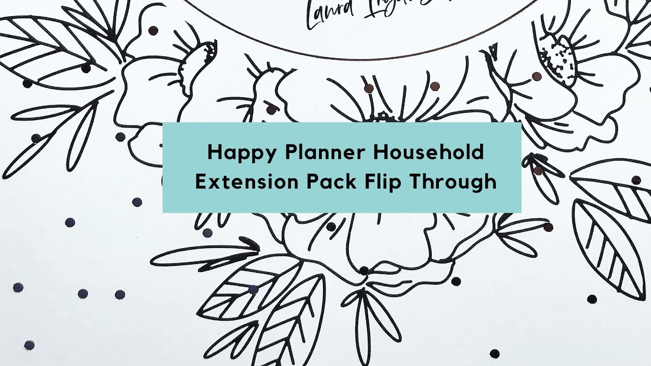 New 2019 Happy Planner Household Extension Pack Flip Through