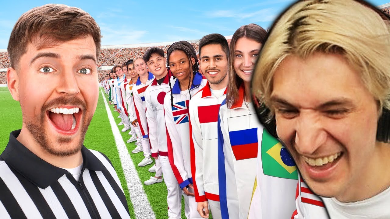 xQc Reacts to 'Every Country On Earth Fights For $250,000!' by MrBeast