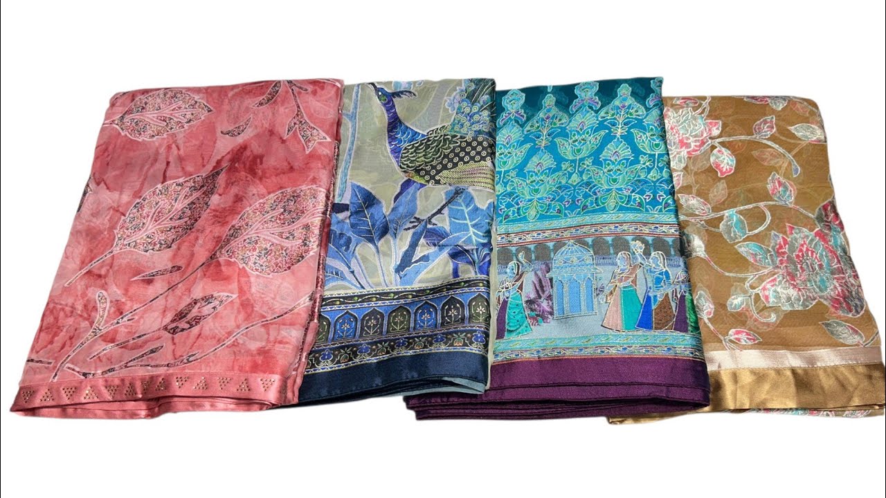 Ambica Brand Brasso Digital Print Sarees on Sale Price | Sunday Special Sale | All India Delivery 