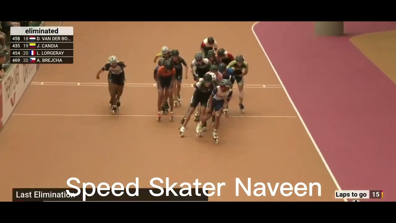 5000m Junior Boys Qualification heat / Arena Geisingen 2025 / Speed Skating India