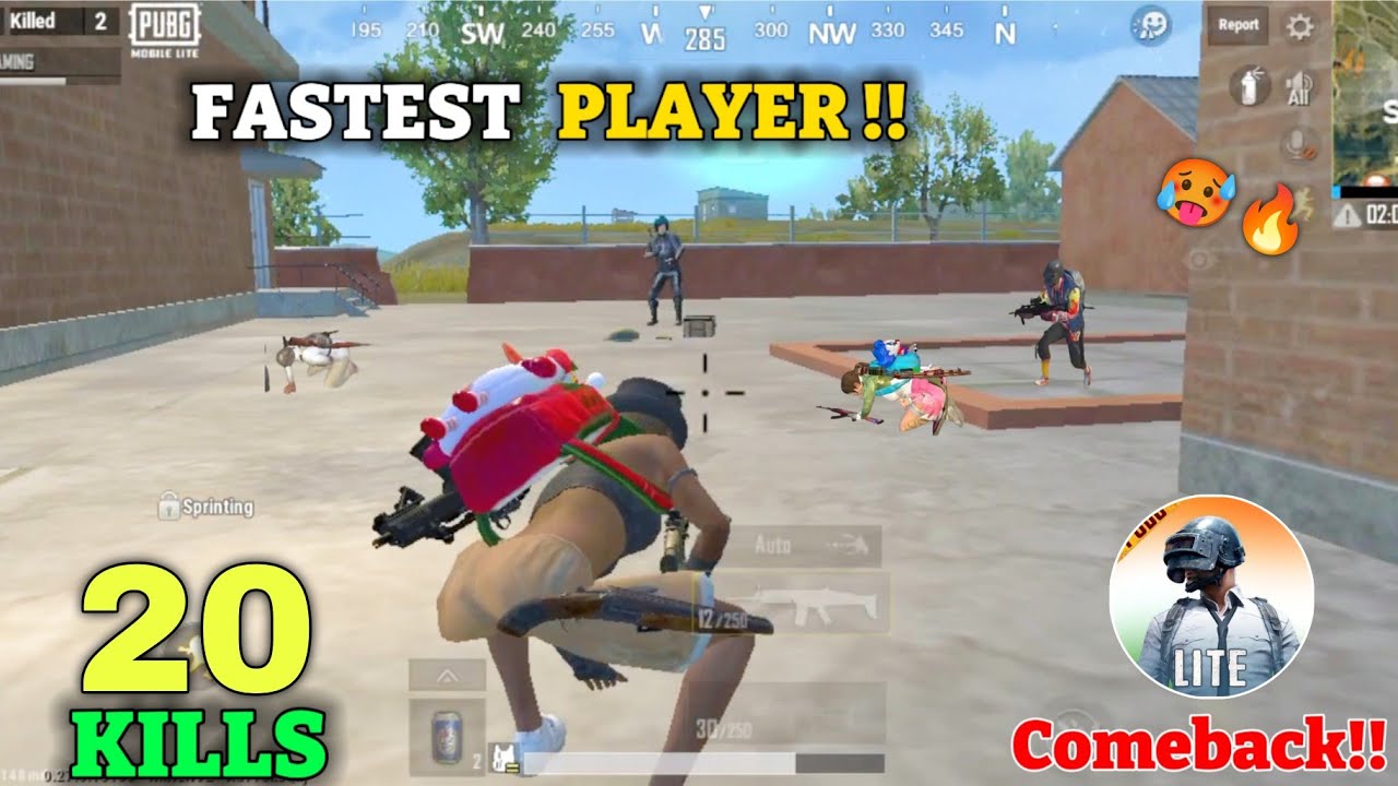 PUBG LITE FASTEST PLAYER 🥵🔥 | HOLI SPECIAL | PUBG LITE COMEBACK BGMI LITE | PUBG LITE 1v4 GAMEPLAY 