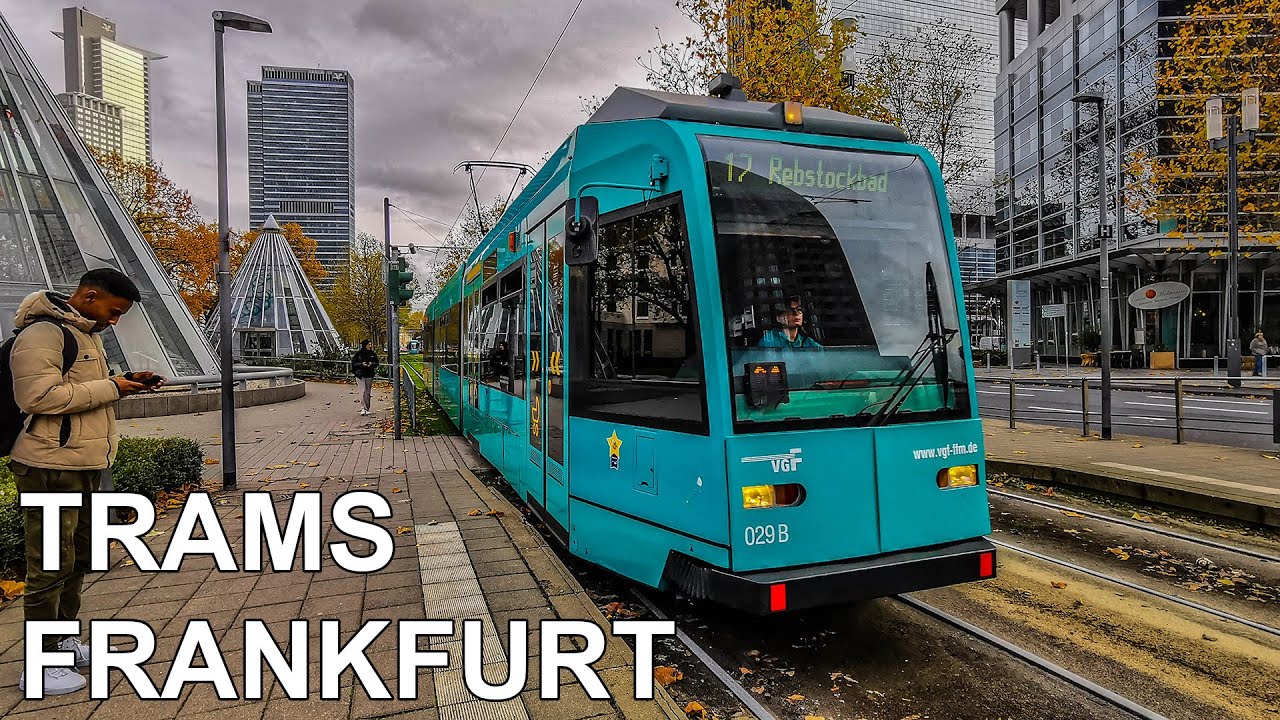🇩🇪 Trams in Frankfurt / Straßenbahn Frankfurt am Main (2022) (4K)