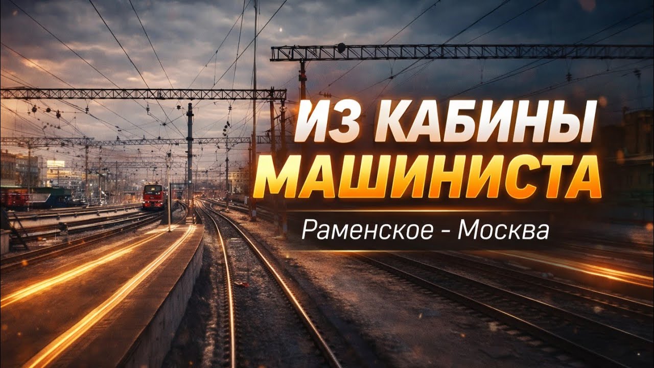 🔴 Раменское - Москва из задней кабины машиниста | Экспресс 
