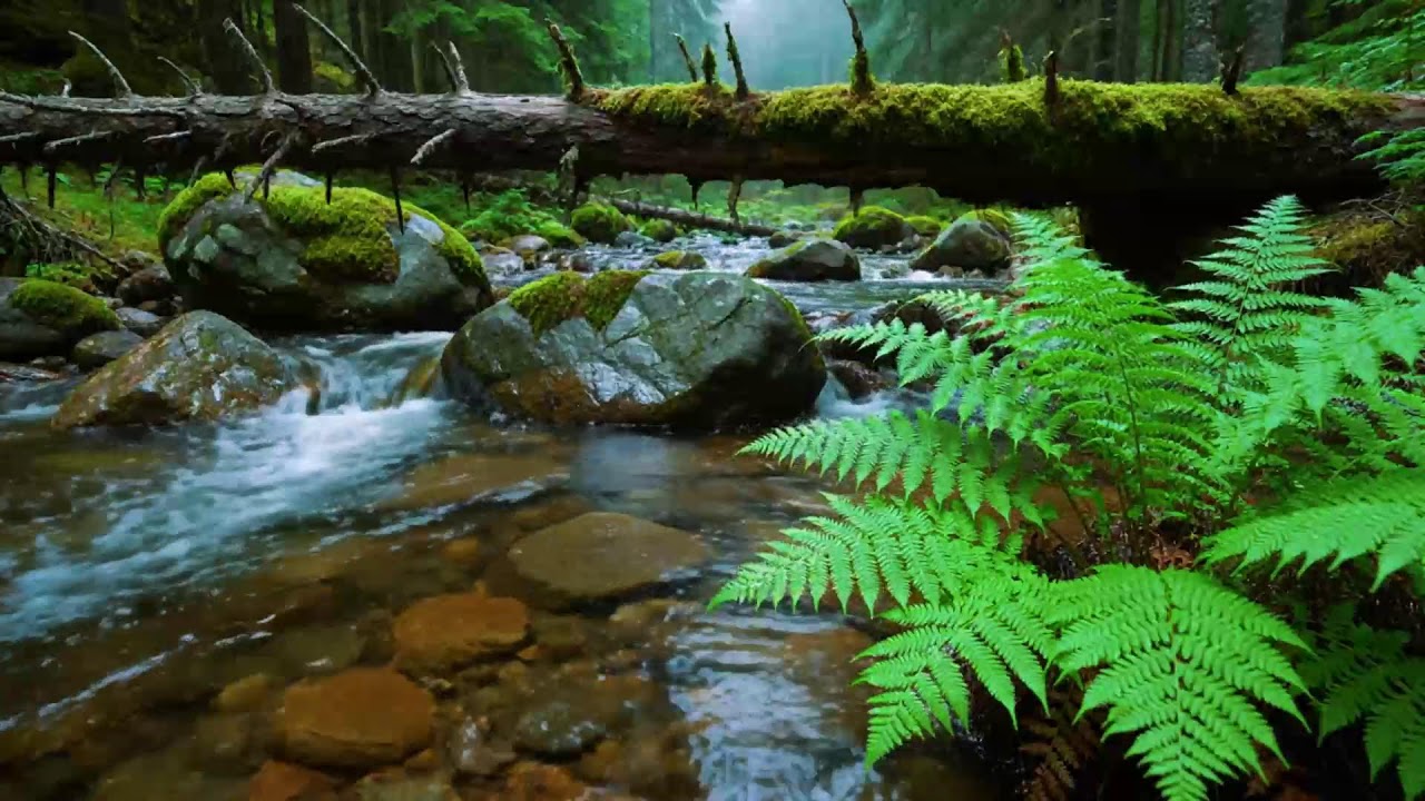 Calming Forest Ambience, Birds Singing Beautiful Stream Sounds for Deep Sleep🌿 Study Focus, Medicine