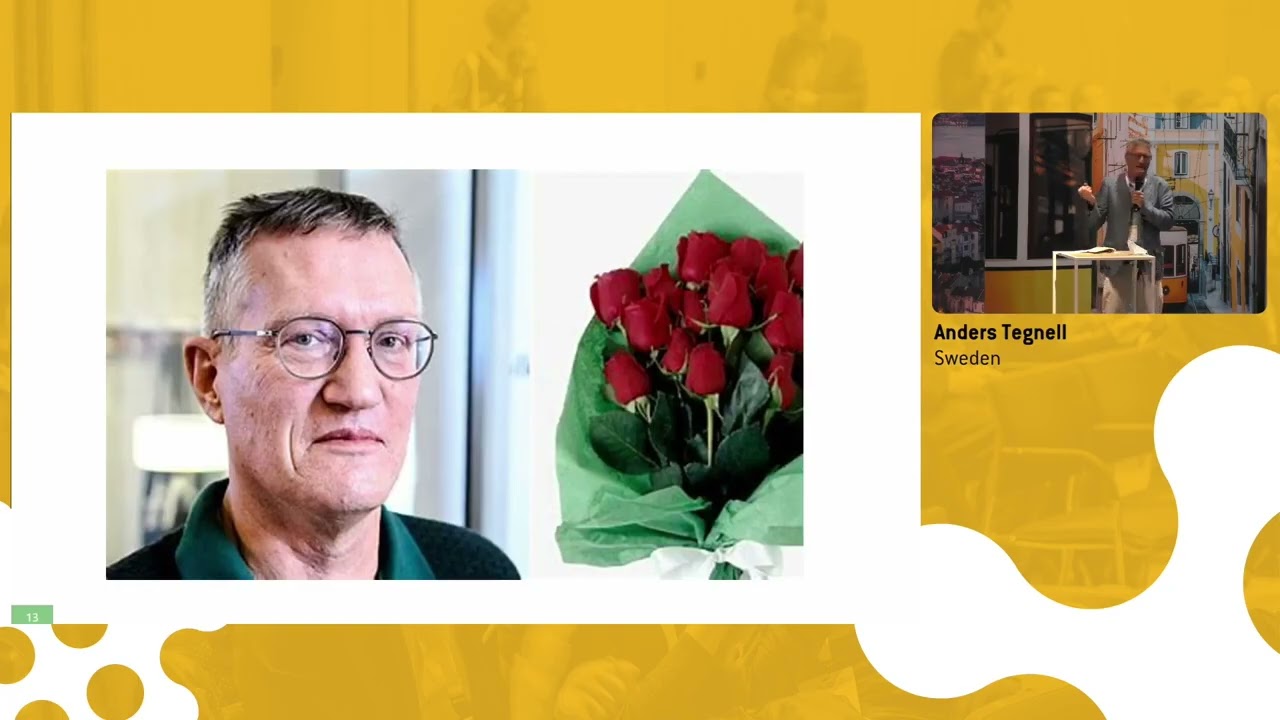 2022 april 24 Anders Tegnell, Marion Koopmans, Kai Kupferschmidt ECCMID Lisbon