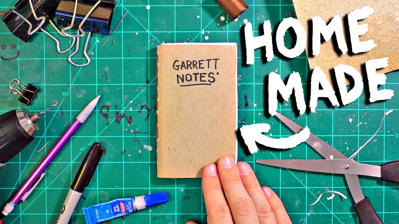 I Made a HOMEMADE Pocket Notebook!