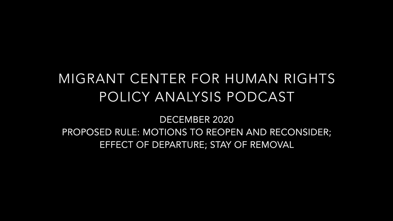 Policy Analysis Podcast   Motions and Stays