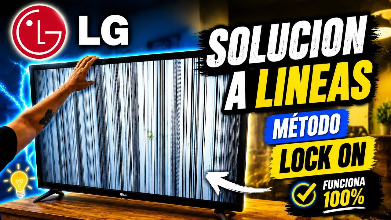 SOLUCIÓN PANEL LG CON LÍNEAS ( UN -UM -UK -UP   MÉTODO (  LOCK ON )