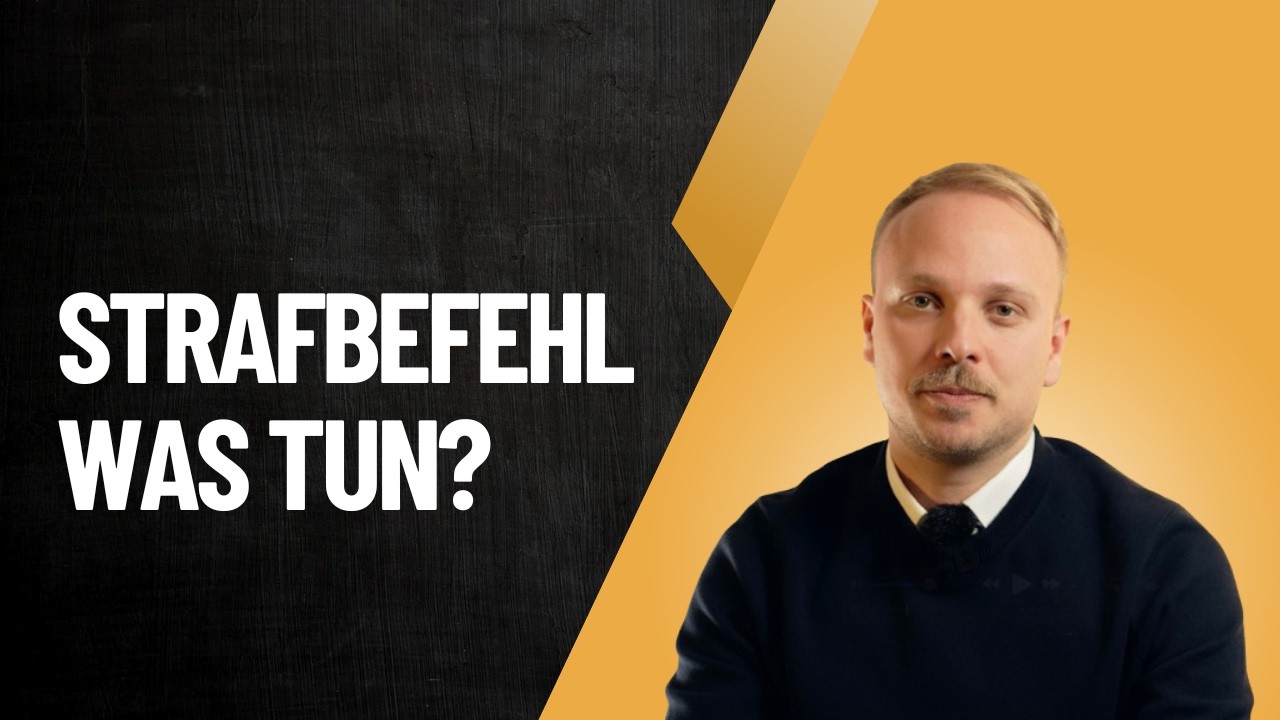 Strafbefehl erhalten - was soll ich tun?