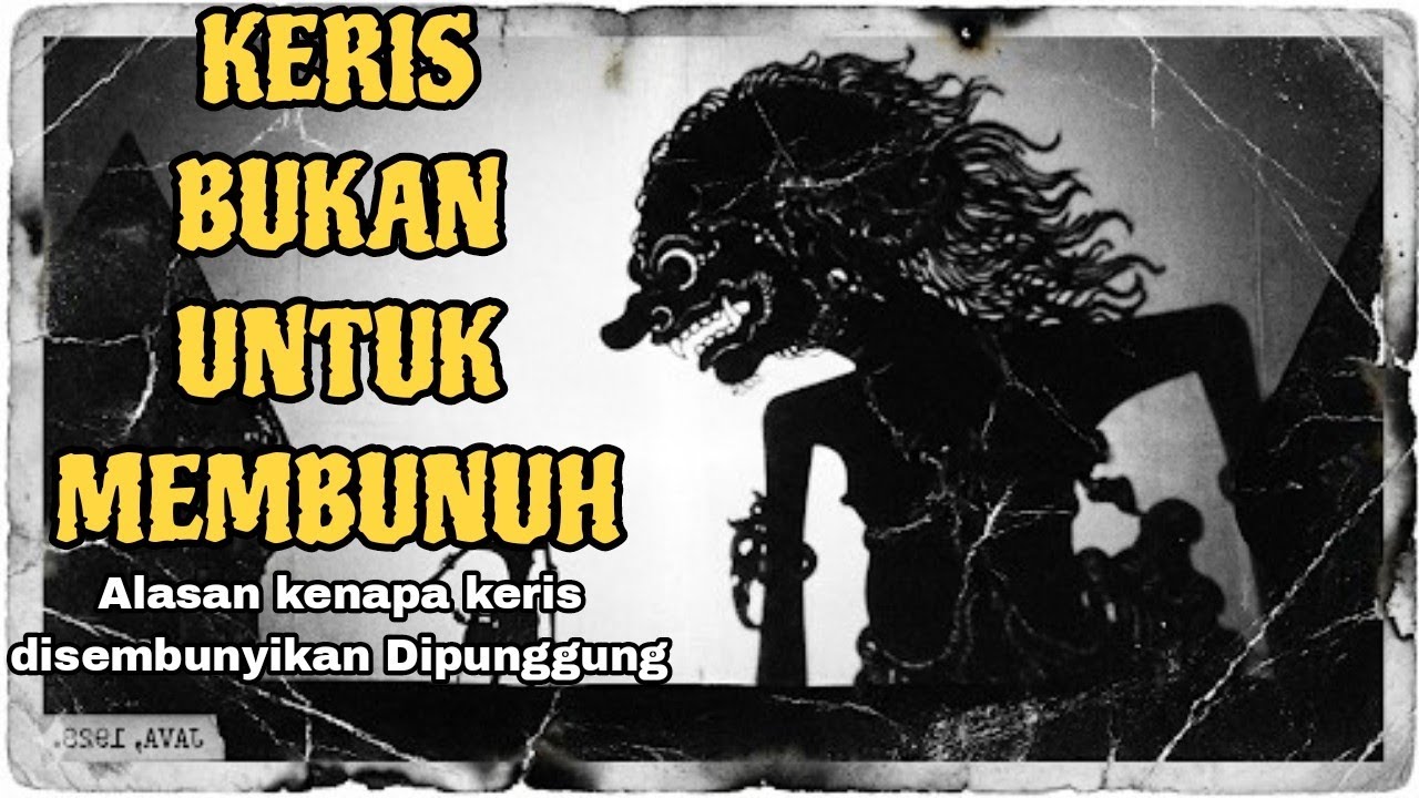 KERIS BUKAN UNTUK MEMBUNUH!! Alasan Mengerikan Kenapa Keris Disembunyikan di Punggung.
