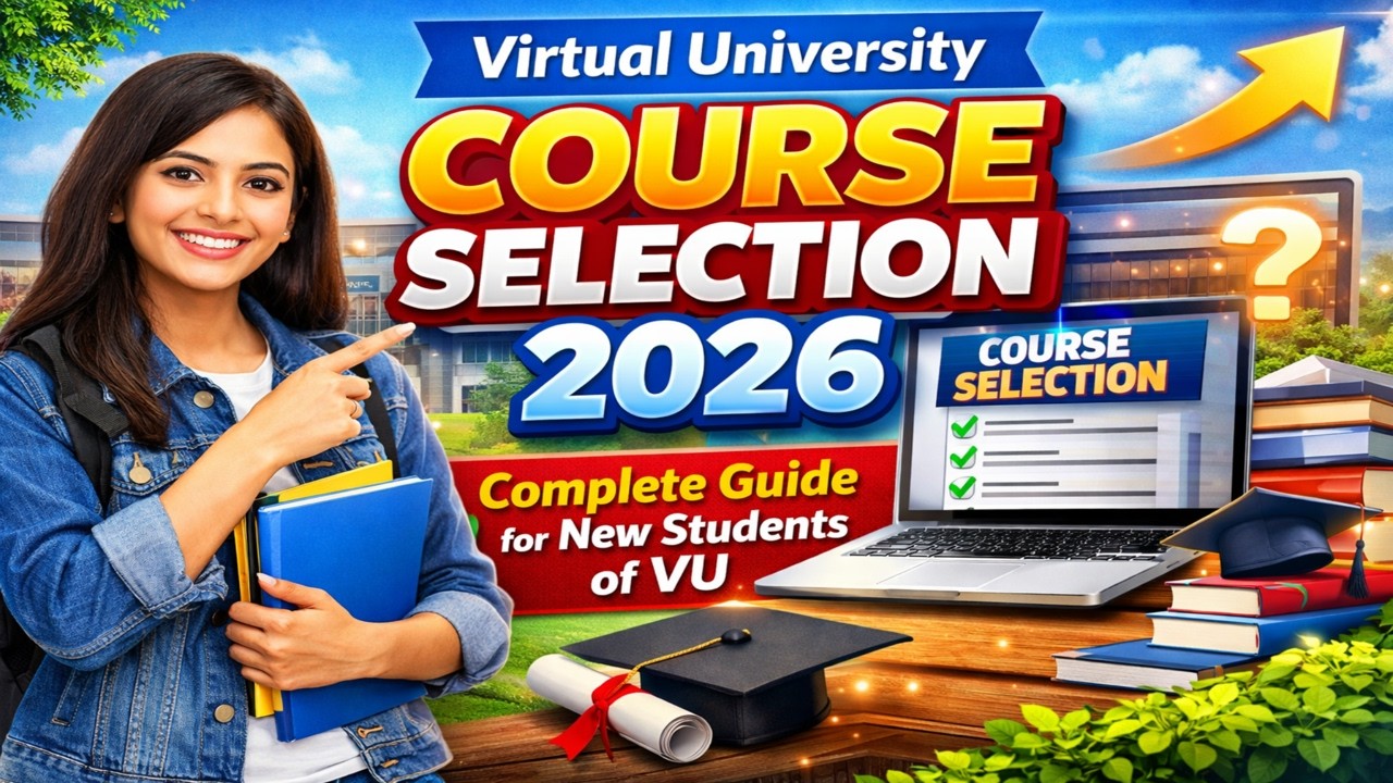 Virtual University Course Selection 2026 | Complete Guide for New Students of VU