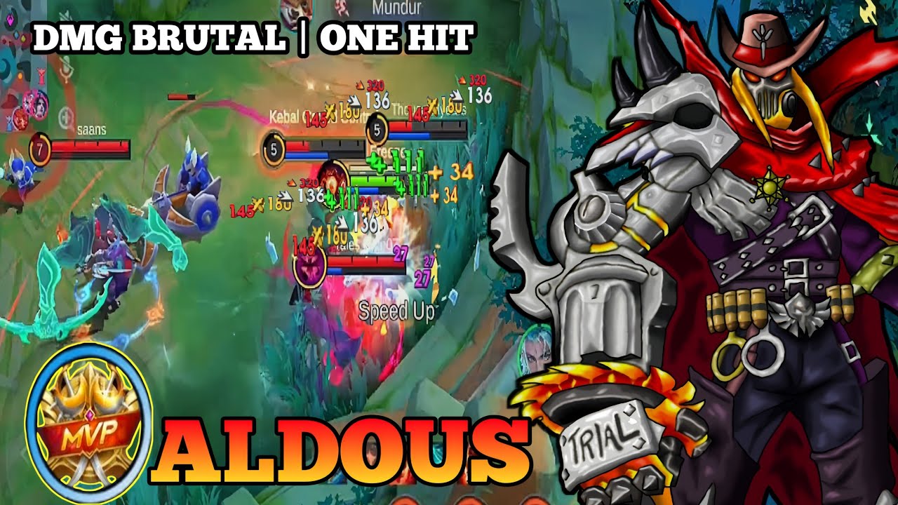 ALDOUS BRUTAL DAMAGE | GAMEPLAY ALDOUS ONE HIT. BEST BUILD ALDOUS 100% BROKEN. MLBB