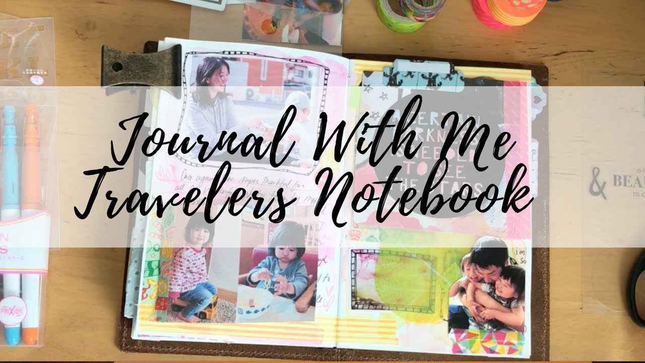Travelers Notebook Journal With Me | Colourful Tip-ins