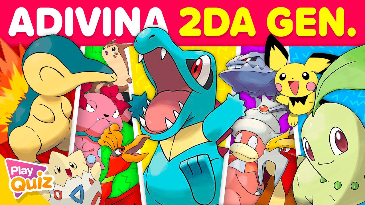 Adivina 100 Pokémon 🦉🤔🐸  - Segunda Generación | PlayQuiz Trivia