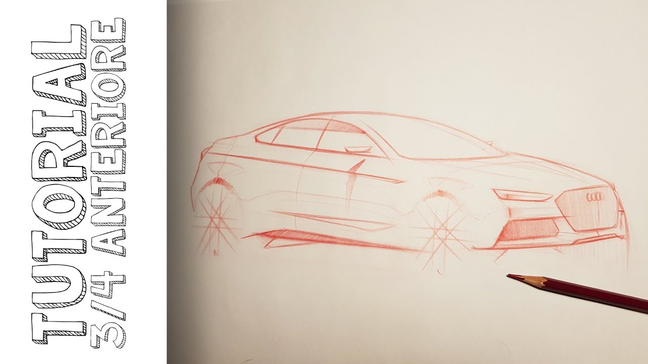 Tutorial - COME DISEGNARE UN'AUTO - 3/4 Laterale - Ep.5