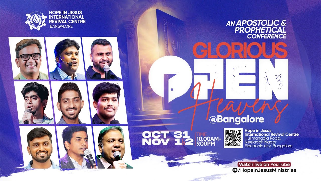 🔴LIVE Glorious Open Heavens Bangalore 2025 | DAY 2 | HIJRC