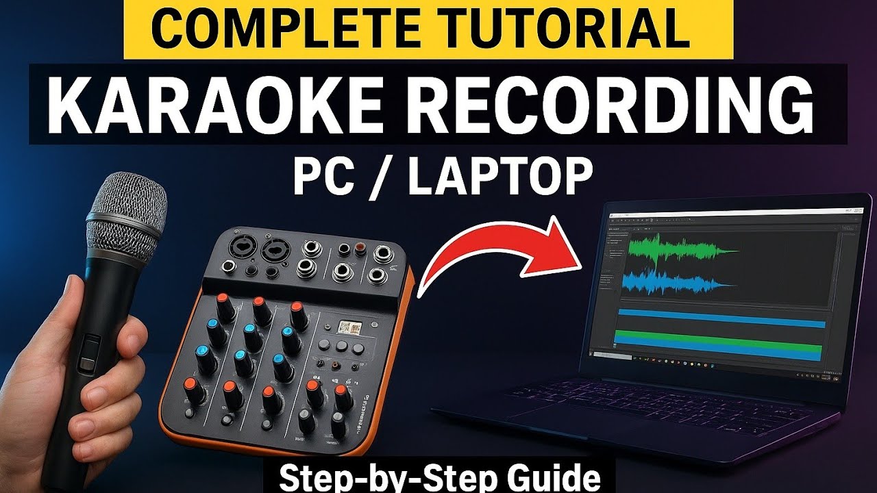 PC/Laptop Par Gana Record kaise kare : Hayden HY-A4 Mixer Aur Karaoke Setup