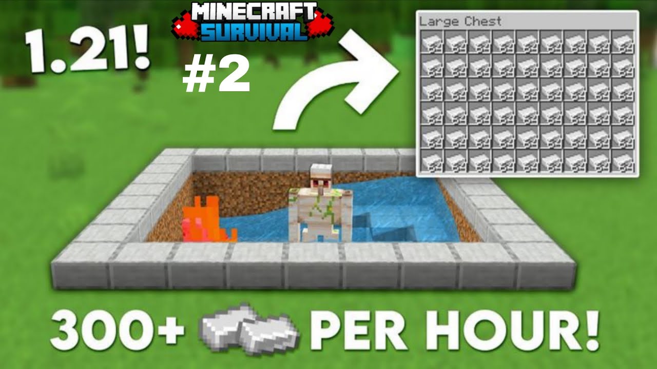 I Build a BEUTIFUL Iron Farm🔥 | InMinecraft Pocket Edition #2 |(In Hindi)