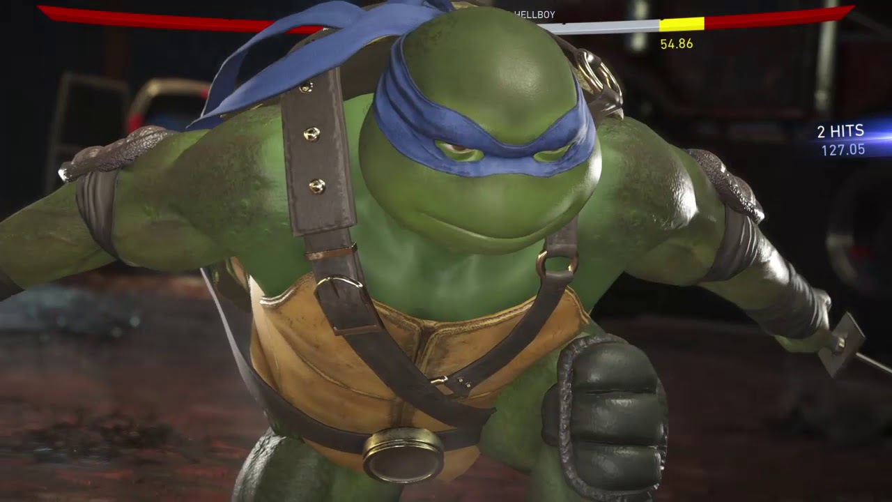 Injustice 2 Leonardo vs Hellboy
