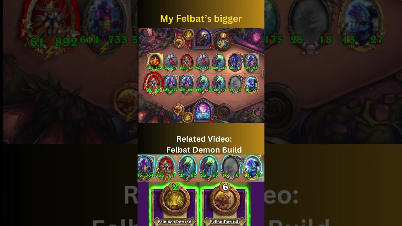 My Felbat's bigger #thisweekinhearthstone