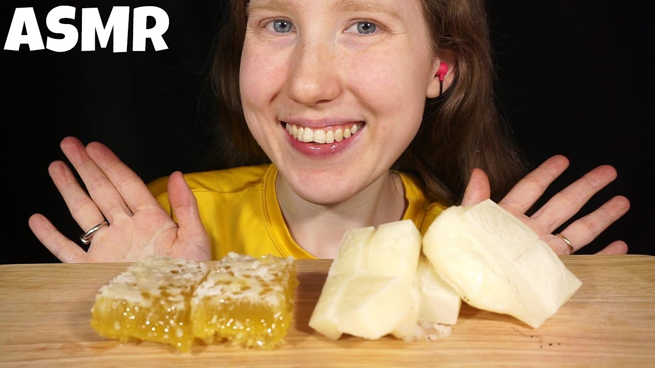ASMR RAW HONEYCOMB & KIRIMOCHI MUKBANG (Collab With DoubleDutch ASMR) EATING SOUNDS