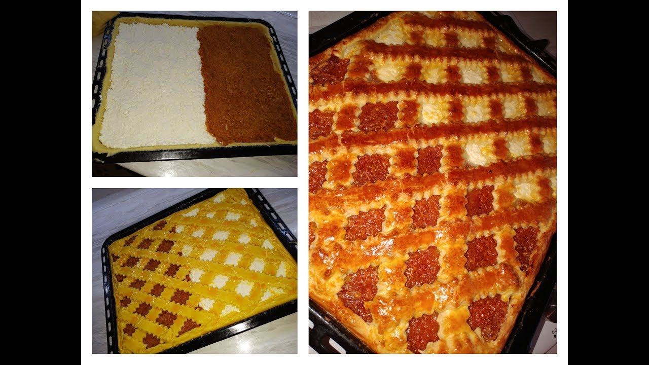 ПИРОГ МИКС//ПИРОГ С КУРАГИ И ТВОРОГА😋