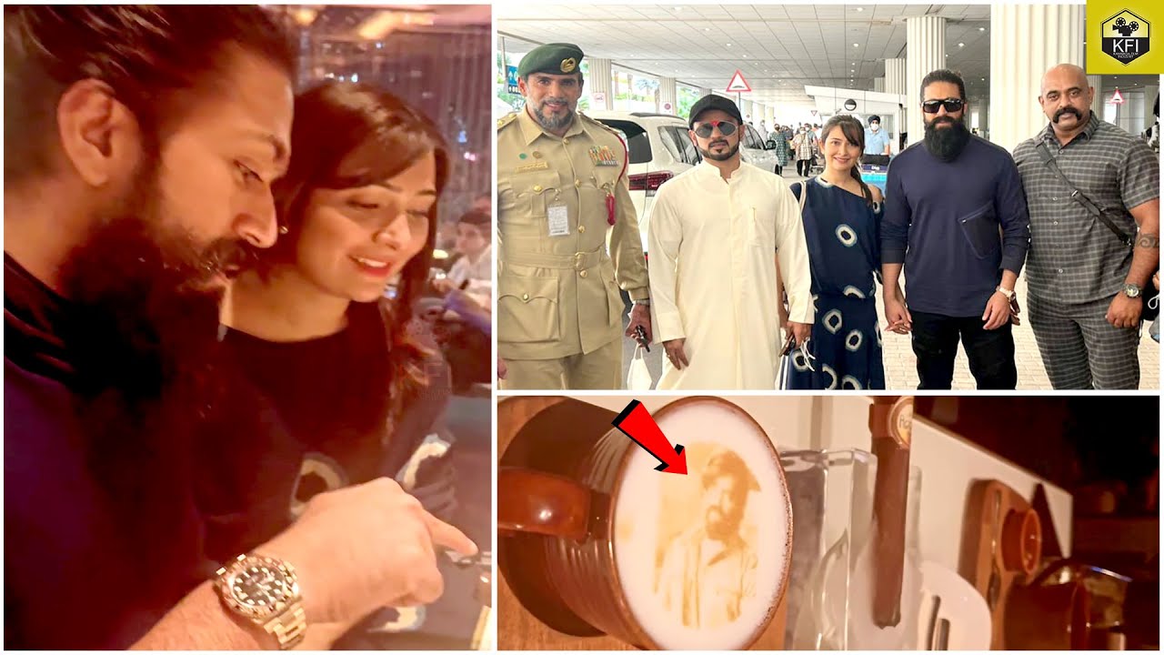 Yash Radhika Pandit At Dubai Video | Rocking Star Yash Latest Video | KGF Star Yash Wife | Ayra Yash