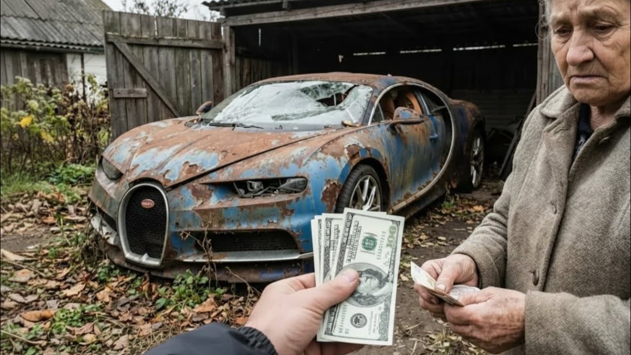I Bought Bugatti Chiron for ONLY $500! Grandma Sold Me His Abandoned Supercar