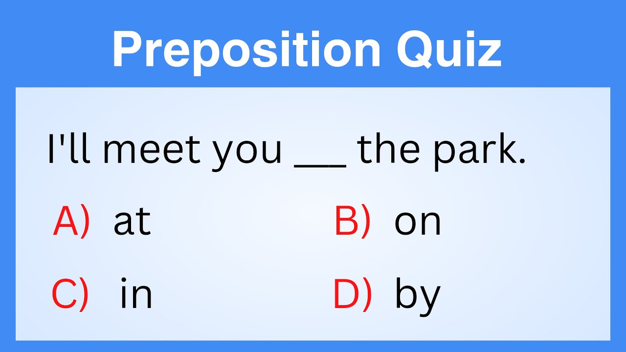 Mastering Prepositions: At, In, On | Quick Grammar Quiz & Practice