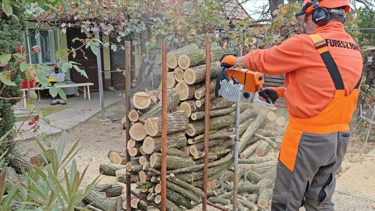 Holzfforma G660 láncfűrész Bejáratás vékony fában és kalodában /chainsaw breaking in