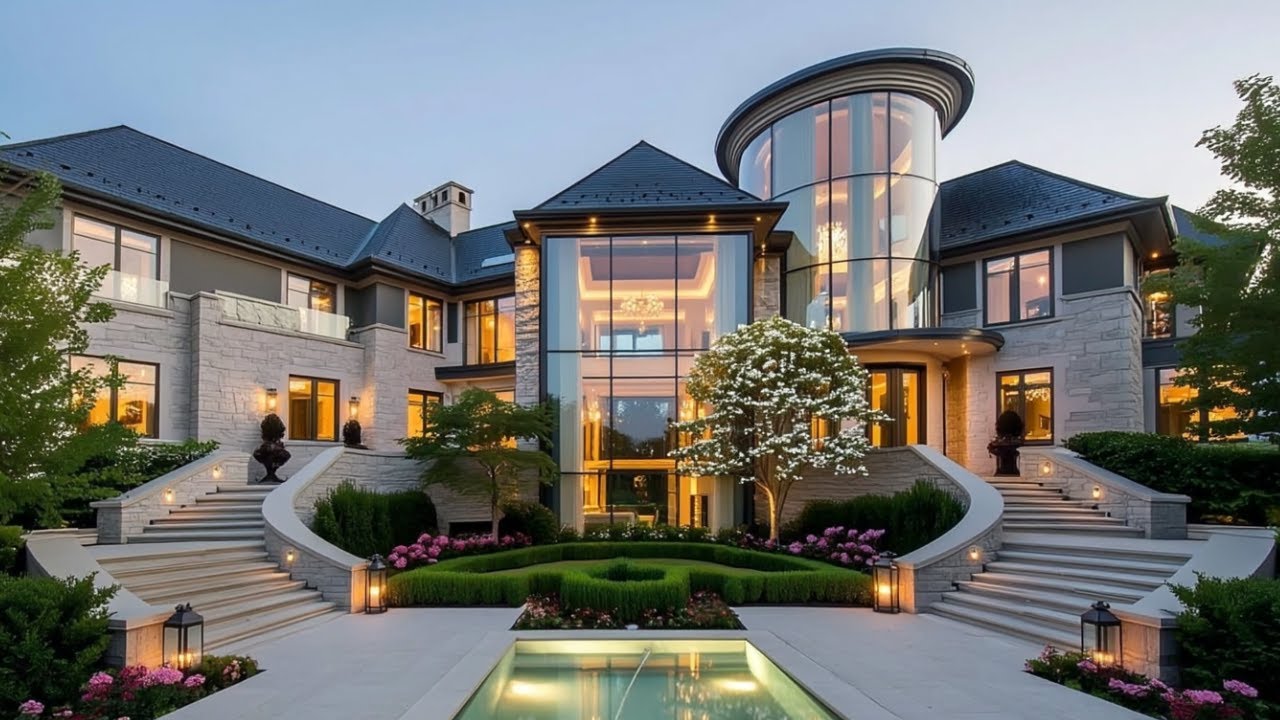 Luxurious Multimillion Modern Mega Mansion with Amazing Unique Interior and Exterior Designs.
