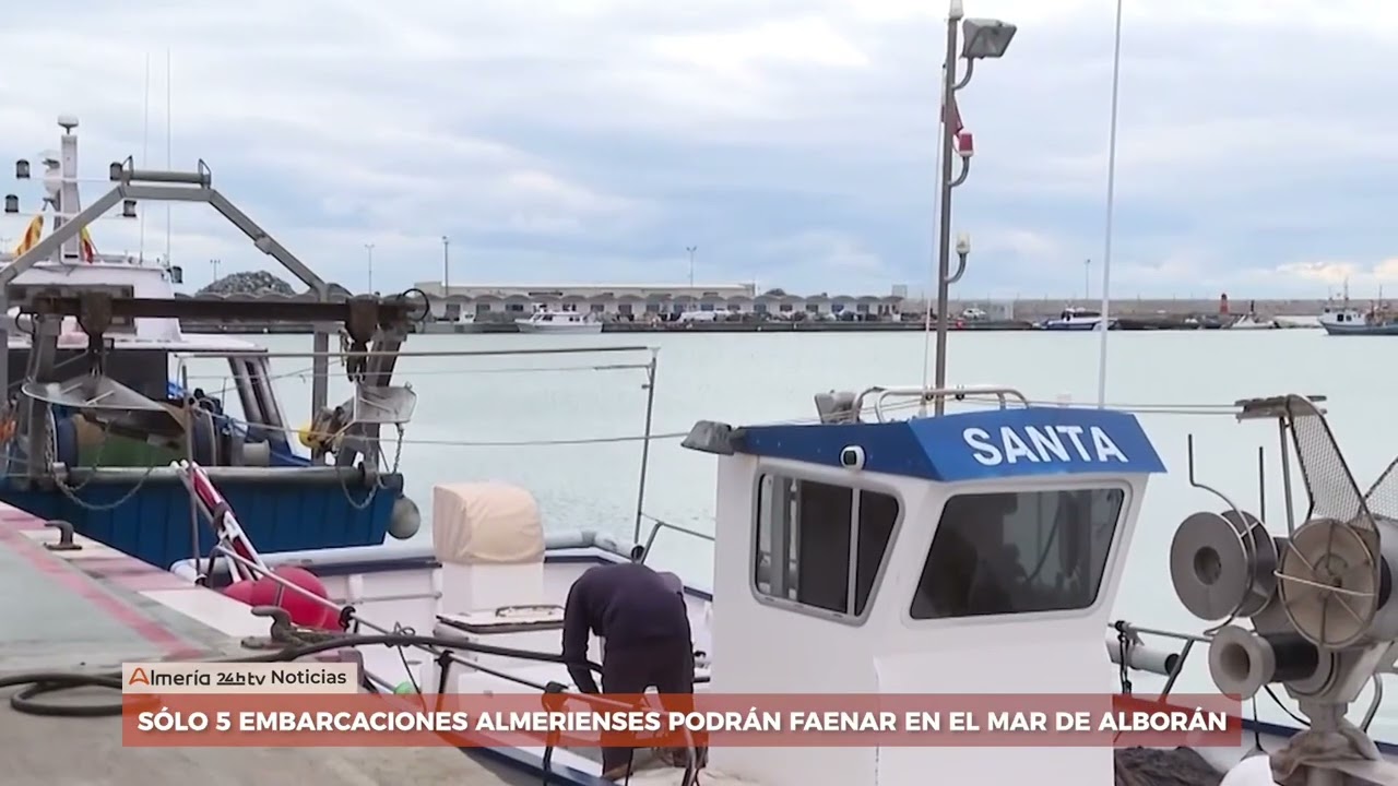 Sólo 5 embarcaciones almerienses podrán faenar en el mar de Alborán