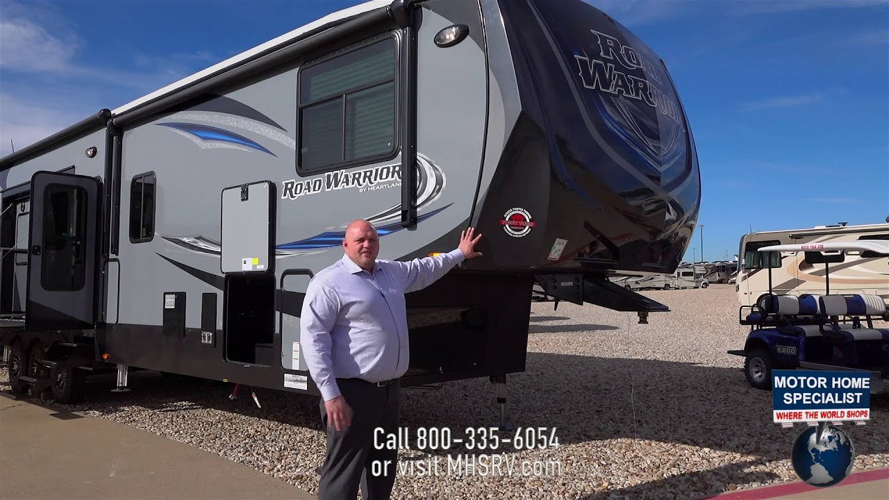 Road Warrior 427 Luxury Toy Hauler RV Review at Motor Home Specialist