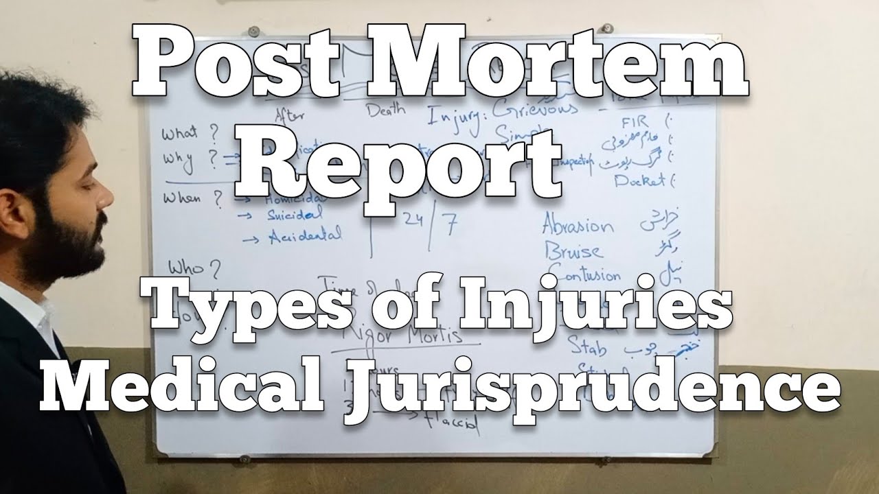 Post Mortem Examination | Medical Jurisprudence | Types of Injuries | Rigor Mortis