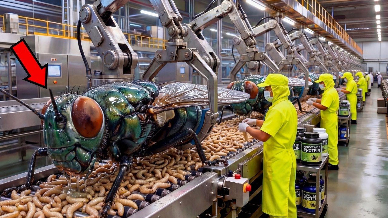 ¡LA MOSCA SOLDADO! LA PLAGA QUE PRODUCE MÁS PROTEÍNA QUE EL POLLO | CÓMO SE HACE | MEGA FÁBRICAS 🪰