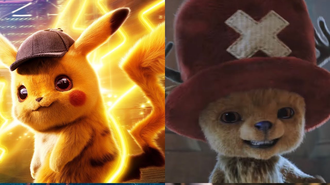 Chopper vs Pikachu Live Action Cutest Anime 