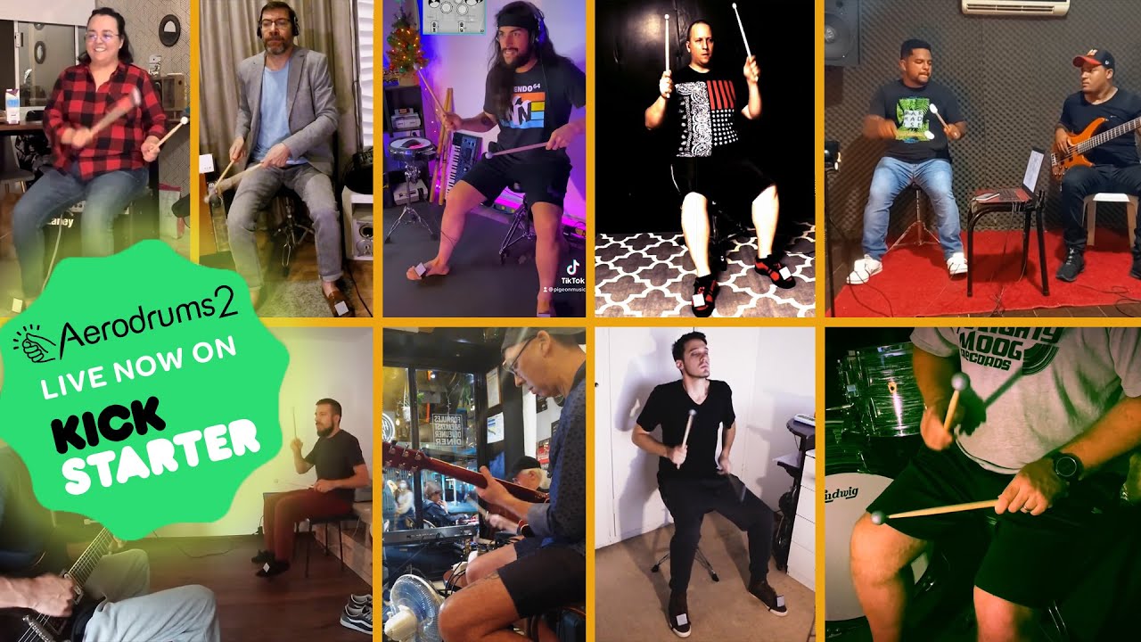 Thank you Aerodrums players. Aerodrums 2 is funded on Kickstarter!