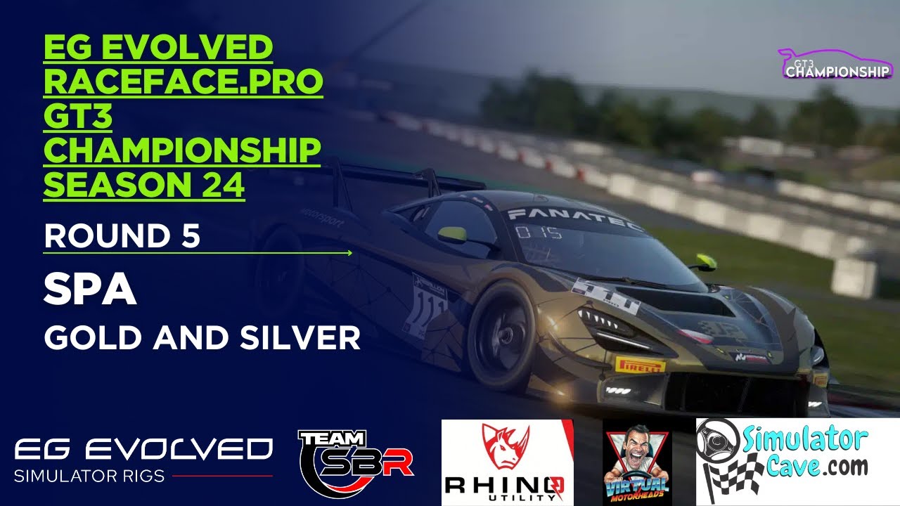 EG EVOLVED RACEFACE.PRO GT3 CHAMPIONSHIP S24 / ROUND 5 / Spa-Francorchamps / Gold and Silver