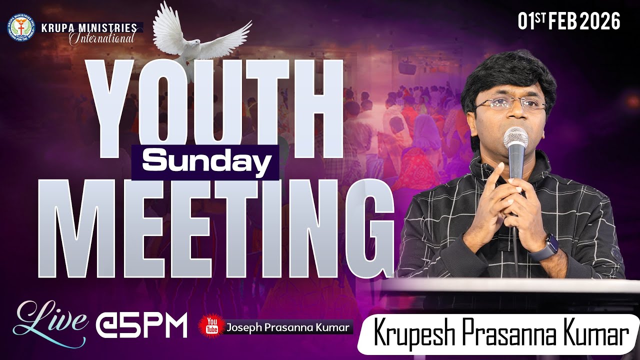 🔴 Sunday Youth Meeting II Pst. Krupesh Prasanna Kumar II Krupa Church II #josephprasannakumar