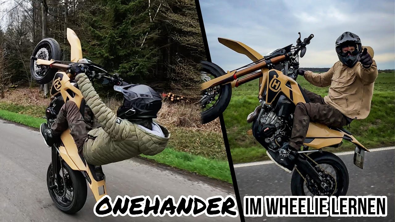 Onehander auf der Supermoto lernen! So gehts easy 🤩 Spotday 2/23