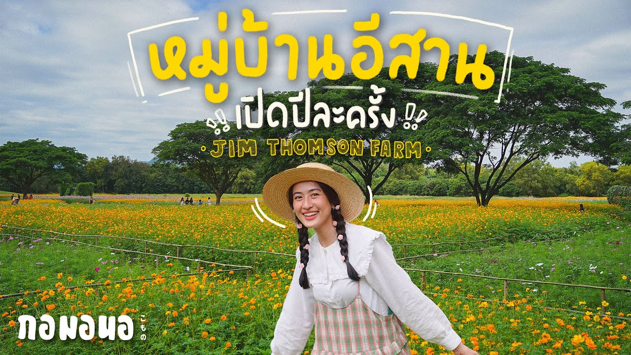 เที่ยวหมู่บ้านอีสาน ในฟาร์มที่เปิดแค่ปีละครั้ง ‘Jim Thomson farm’ ปักธงชัย | กอมอนอ