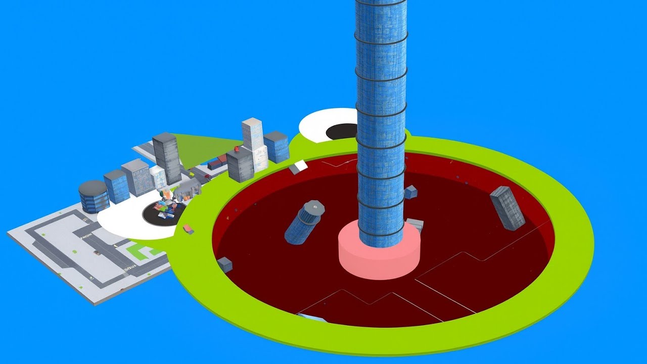 Hole.io - TOWER HOLE EVOLUTION#2-Gameplay Walkthrough Android iOS