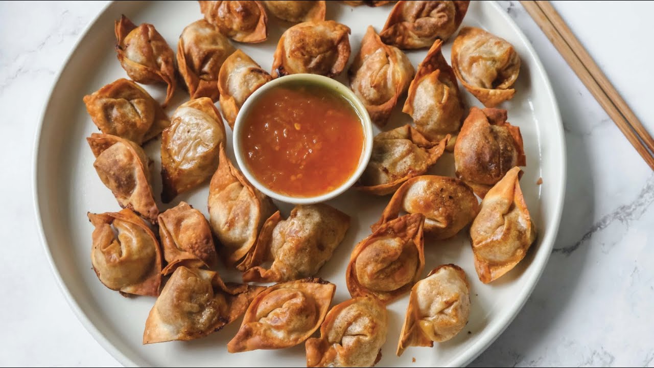 These air-fried wontons are so good to snack on 😋