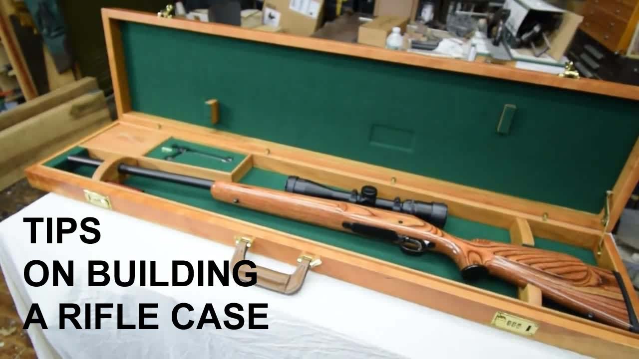 Tips on building a wooden rifle case for a Remmington 700.
