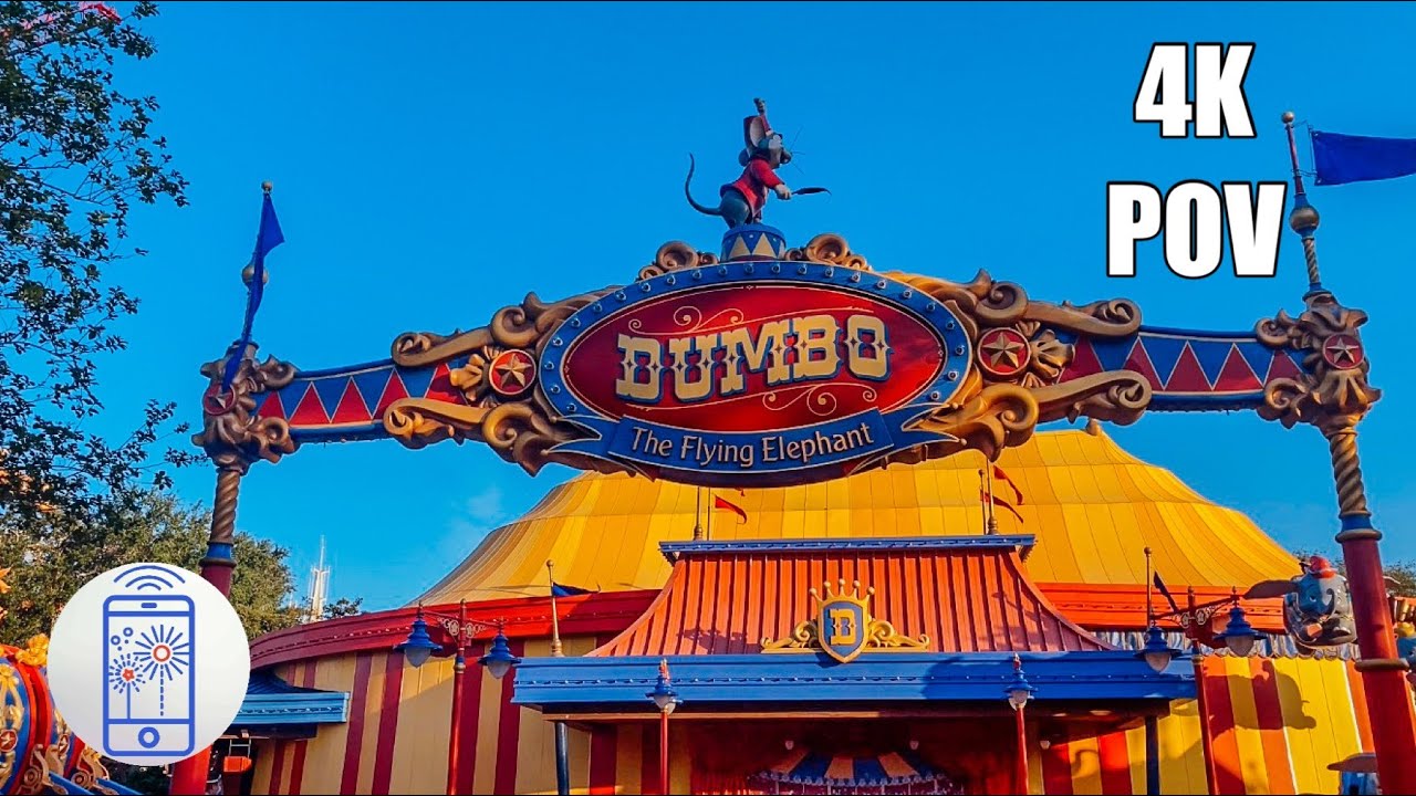 Dumbo The Flying Elephant Ride at Walt Disney World 4K POV 2021