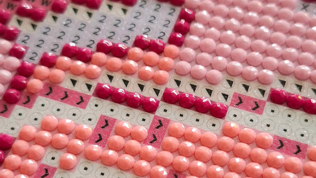 ASMR Diamond Painting Art - Pink, Pink & Pink 🩷🥰 - Relaxing & Satisfying - No Talking - DAC