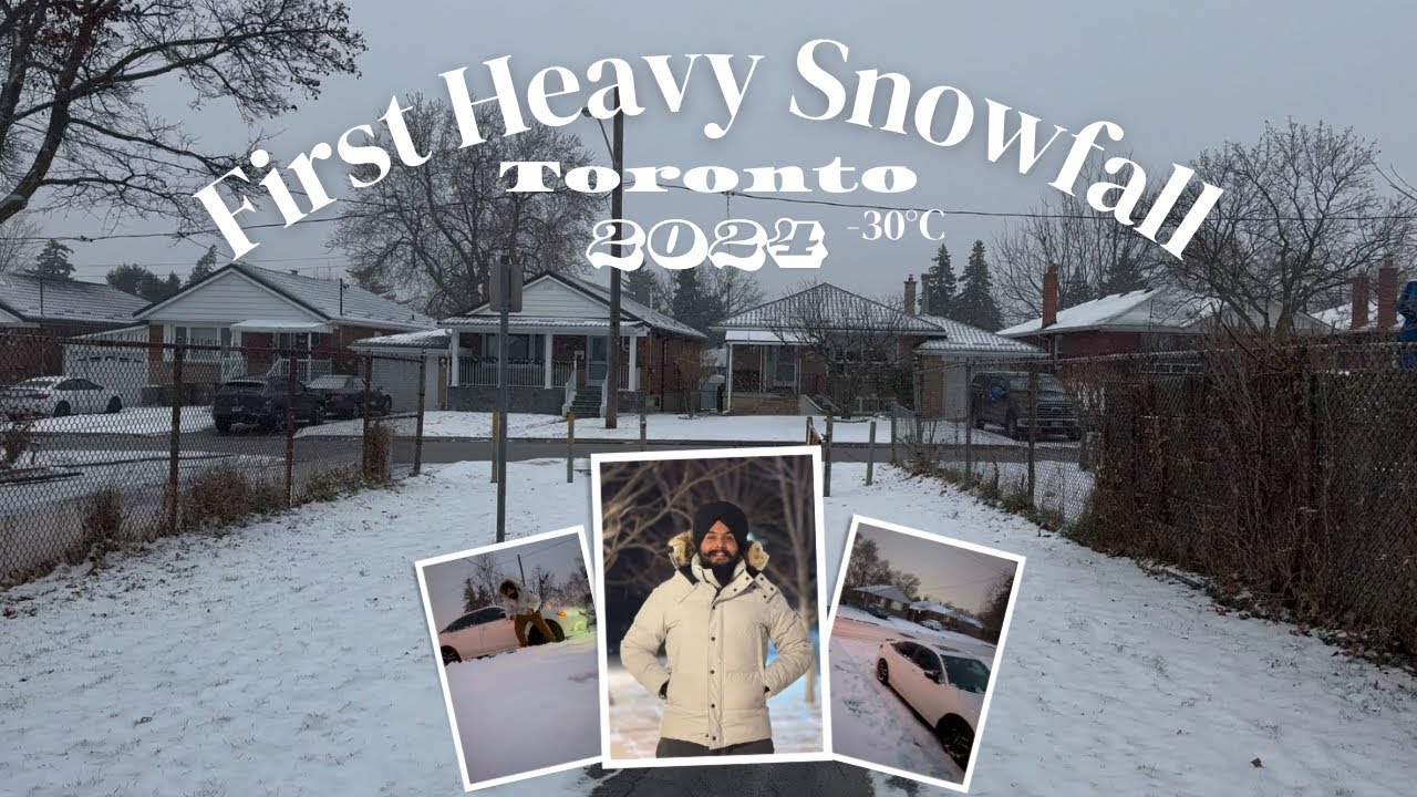 First Heavy Snowfall ❄️ of 2024 | Kiran Nation Vlogs