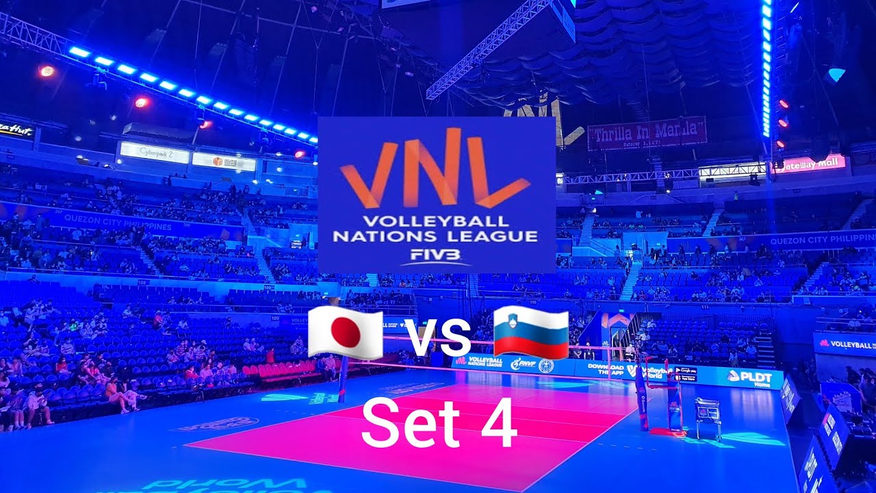 JAPAN🇯🇵 VS SLOVENIA🇸🇮 VNL MEN'S WEEK 2 SET 4